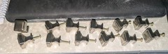 12 SET OF Stainless SQUARE HANDLE KNOBS / Pulls 1″ X 1″. Open Box