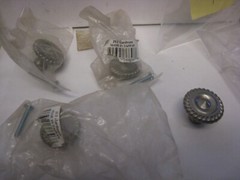 4 JVJ Hardware Satin Nickel English Rope Knobs from Classic Collection 1-1/4″