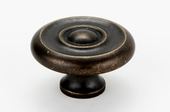 Alno A817-14 Rope 1-1/4 Inch Mushroom Cabinet Knob In Barcelona Finish, New!