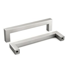 5 Pack 5 Inch Brushed Nickel Cabinet Pulls Cabinet Handles Square Door Handle…