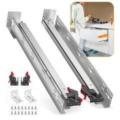 6 Pairs 21 Inch Soft Close Undermount Drawer Slides Full Extension Cabinet