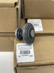 Rejuvenation Blair Cabinet Knob Distressed Antique Pewter Multi Ring Lot Of 8