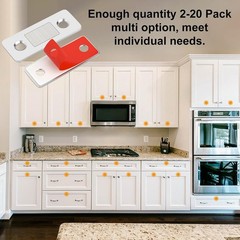 12 Pack Ultra Thin Drawer Magnets Stainless Steel Cabinet Door Closures Magnets