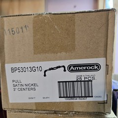 Amerock BP53013G10 Cabinet 3″ Pull Satin Nickel Lot Of 25