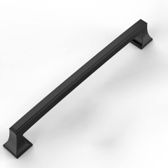 Amerdeco 8 Pack Matte Black Cabinet Hardware – 7.5 Inch(192mm) Hole Center Kitc