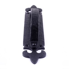 Black Decorative Large Door Handle Wrought Iron Antique Cabinet Door Pull Handle