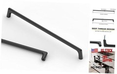 6 Pack 10 Inch(256mm) Cabinet Pulls 10″ Hole Center-6Pack Matte Black 10 Pack