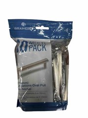 Brainerd 3-in Center to Center Satin Nickel Oval Bar Drawer Pulls (10 PACK)