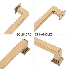6 Jaladera de Bronce Champagne de 12.6 Pulgadas para Gabinetes y Cocina de Lujo