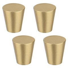 Elegant Solid Brass Handles for Cabinets 4PCS Tapered Design for Home Decor