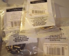 Lot of 3 Knot Antique Brass Finish Knob Style Selections 1.46″ Brand New Sealed