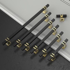 10 Pack 2 Inch 50mm Cabinet Knobs Black And Gold Kitchen Matte Hardware