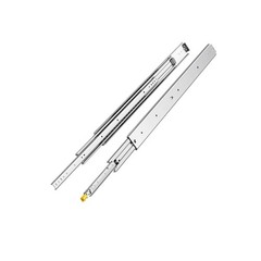 16-60in 500lb Full Extension 3-Fold Drawer Slides Ball Bearing Lock System