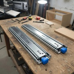 Heavy-Duty Locking Drawer Slides with Full Extension – 14 Inch, 250 Lbs Capacity