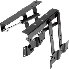 ZEONHAK 1 Pair 10 Inches Lift Up Top Hinge, 100lbs Coffee Folding Black