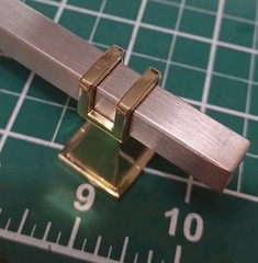 6 Pack Brushed Satin Nickel and Gold Cabinet Pulls 10 Inch Hole Center Dr…