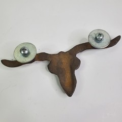 Cast Iron Longhorn Steer Skull Drawer Pull Cabinet Handle Rustic Western Decor