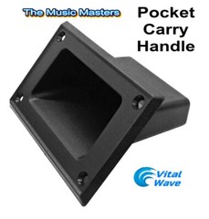 (8) Recessed Cabinet Plastic Pocket Handles Rack Case DJ PA Speaker Box Handle