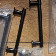 Matte Black Metal Bar Cabinet Drawer Pulls Handle Set…8 available. it says 1
