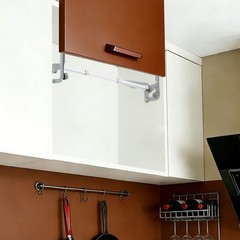 Cabinet Door Lift-up Hinge Kitchen Mechanism Hinges w/ Pneumatic Arm Door Mount