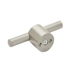 Amerock BP741416SCSC Transcendent 3/8 Inch Bar Cabinet Knob – Silver Champagne