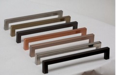 Square Bar Pull Stainless Steel Kitchen Cabinet Handle – Multi Size and Colors