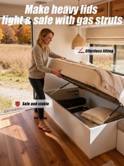 Vepagoo Gas Struts 20 Inch 35Lb/158N for Heavy Lid with Mounting Brackets, Gas S