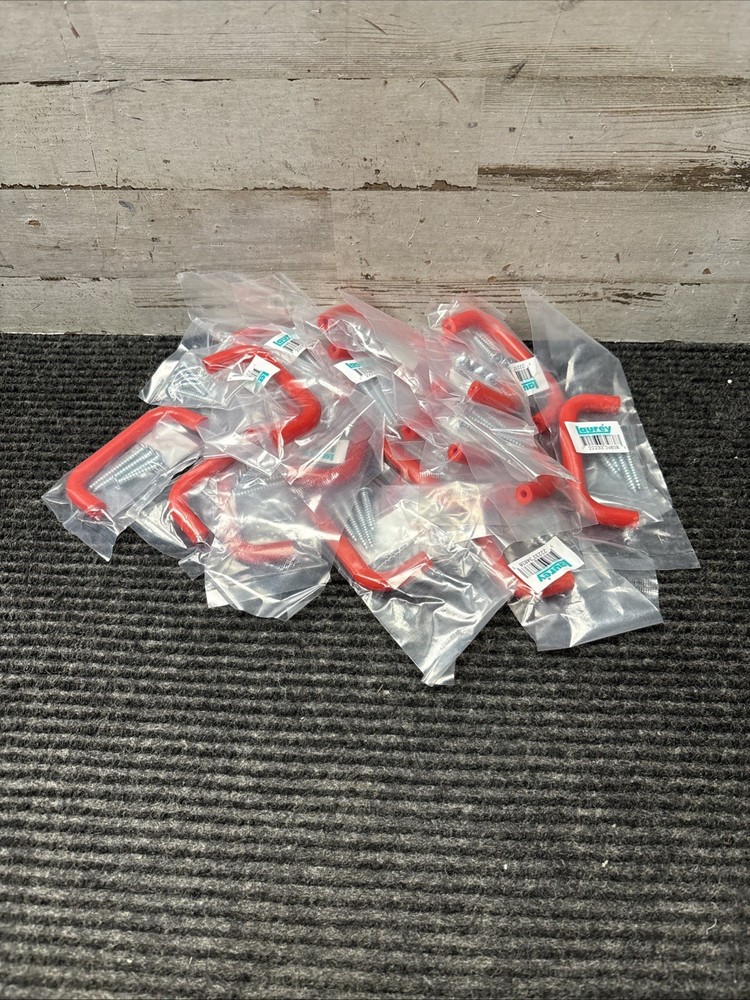 Box of 22 Laurey 34838 3 Inch – 76mm Plastic Wire Cabinet Hardware Pull – Red