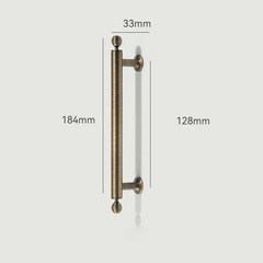 Solid Brass Antique Bronze Pull Handle Cupboard Drawer Wardrobe Vintage