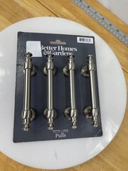 Better Homes & Gardens Safford Cabinet Pulls 4 Pack Satin Nickel 4″