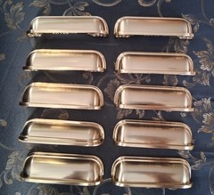 Lot Of 10!!! Belwith Keeler B079919-CBZ, Berkshire Cup Pull, Champagne Bronze