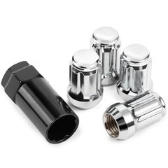 MWheel Locks with Key Wheel Locks 1.37 inch Length with 1 Key 60 12×1.5 Chrome