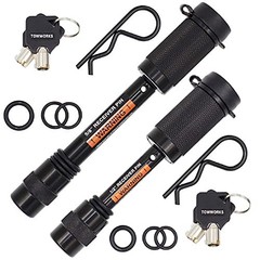 79682 Keyed Alike Black Trailer Hitch Lock Set, 5/8-Inch and 1/2-Inch Pin