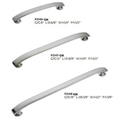 8″ Polished Chrome Appliance/Cabinet Pull, Mid-Century Modern, Hickory P2146-CH