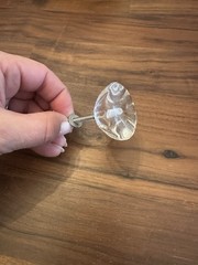Clear Knob Set – 10 Regular Size + 1 Large Size