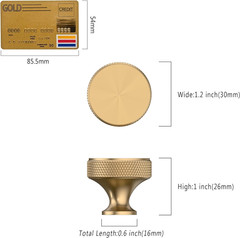 10 Pack Champagne Bronze Cabinet Pulls Knurled Cabinet Knobs for Dresser Drawer