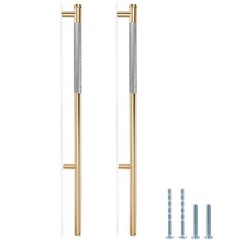 Knurled Cabinet Pulls 6 Pack, 16 Inch Long Cabinet Handles Metal Door Pulls, …