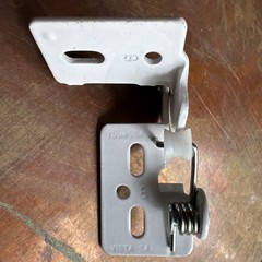 Youngdale #6 White Finish Pin Knife Hinges Overlay Hinge
