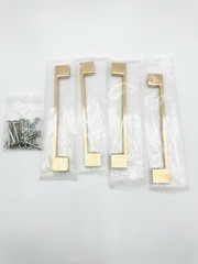 RZDEAL 4 Pcs Solid Brass Cabinet Pulls 6 1/4-inch – Hole Centers Kitchen Handles