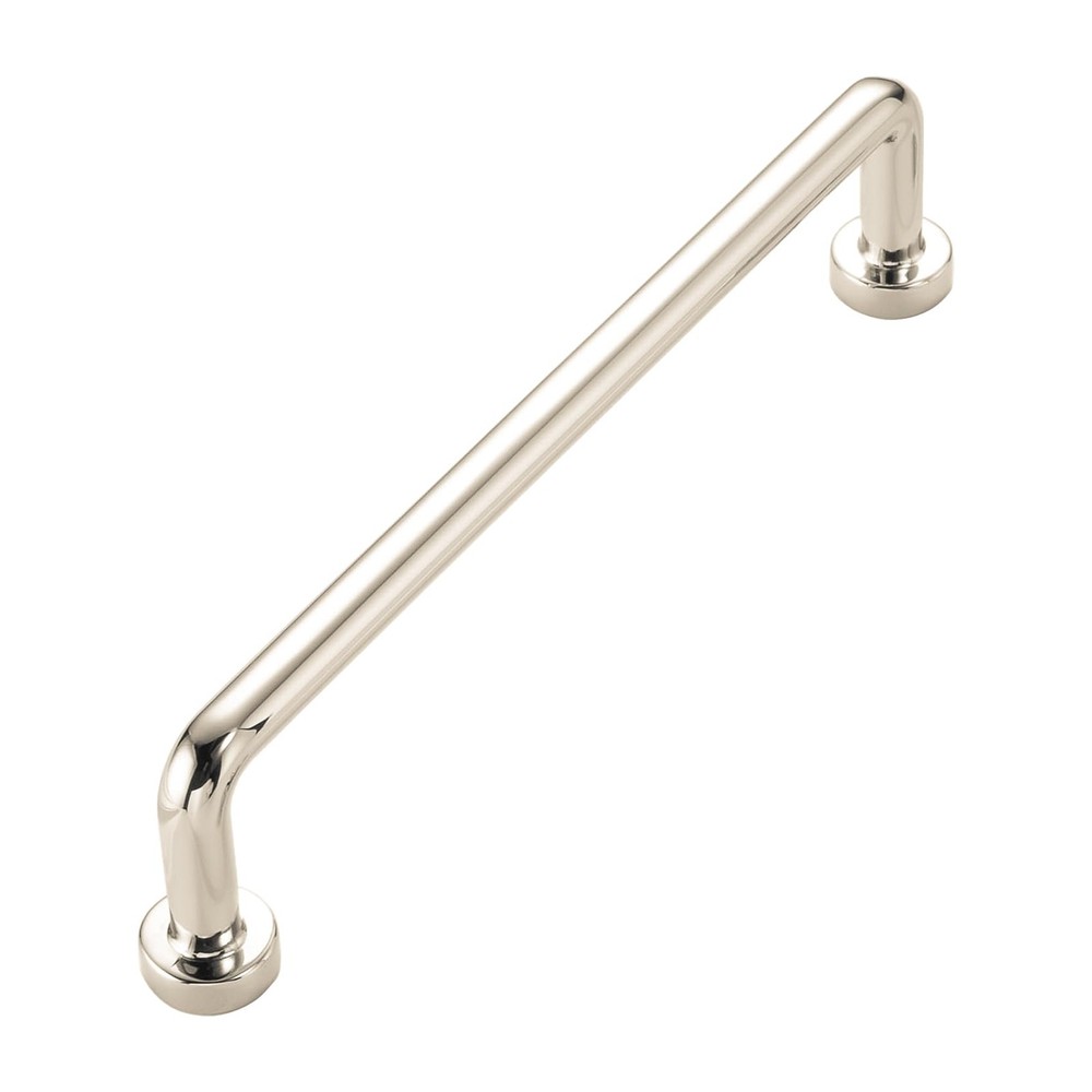 10 Pack Polished Nickel Cabinet Pulls 5 Inch 128mm Hole Centers Straight Bar
