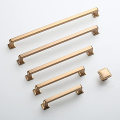 6 Pack 3.75 Inch Cabinet Handles Champagne Bronze Pulls Kitchen Hardware Gold Cu