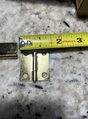 Ultra 35090 – 1-1/2″x1-1/8″ Light Duty Cabinet Hinges Brass Finish Lot Of 144