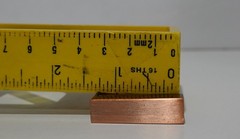 10″ Center to Center Square Bar Pull Antique Copper lot of 8 sealed new & 1 open