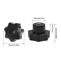 Versatile M6 Knurled Hand Knob & Screw Set – 32 Pieces for Everyday Applications