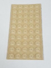 200 SELF-ADHESIVE CABINET BUMPERS 1/2″ x 1/8″ USA CLEAR BUMPERS* MADE IN USA*