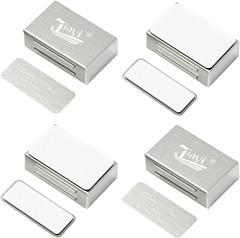 4 Pack Magnetic Cabinet Catches Self Adhesive Door Magnets No Drill | Silver …
