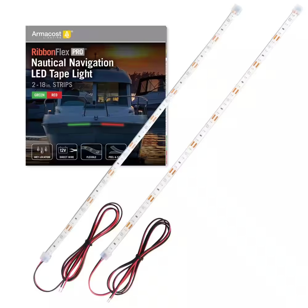 Ribbonflex Pro 18 In. Red Green Waterproof IP67 LED Tape Light 60 Leds/M