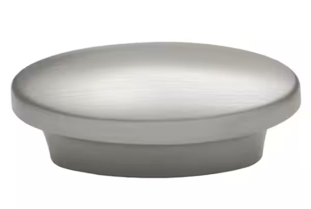 Metropolis 1-3/4 in. Satin Nickel Oval Cabinet Knob Assy 4Pk