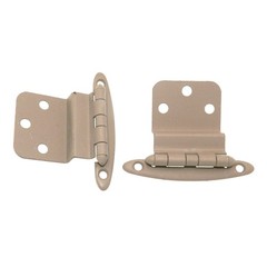 Pair of Amerock Prime Coat 3/8″ Inset Hinges Non Self-Closing BP7636-P