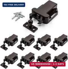8 Pack Push Latch，Touch Latch Safe Push Latch，Rebound self-Locking Device，Open C